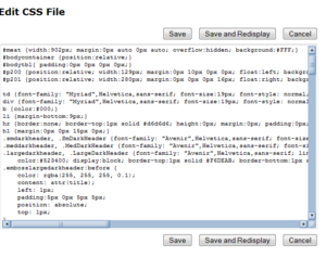 Edit CSS Files